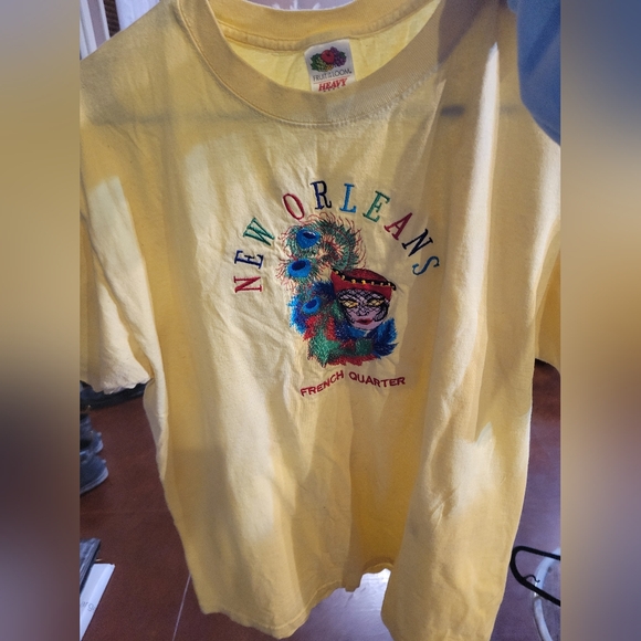 New Orleans French Quarter Embroidered T-Shirt - Picture 2 of 4